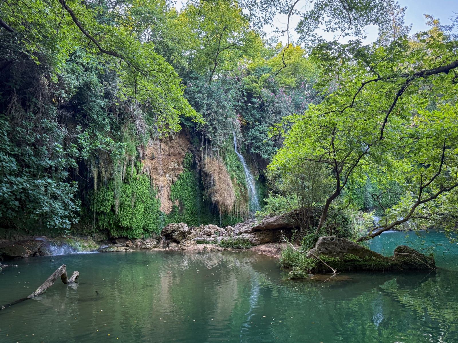 Kursunlu Waterfall hidden in the forest